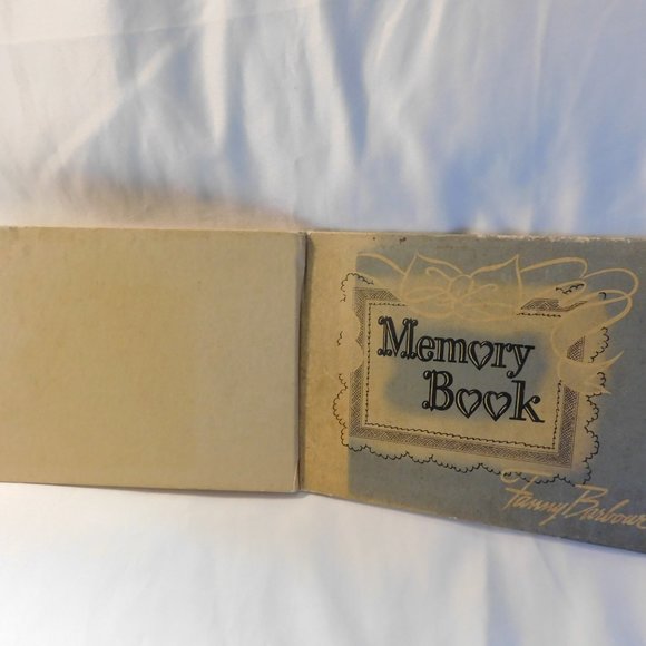 Memory Book by Fanny Barbour Vintage 1940 - Picture 2 of 12